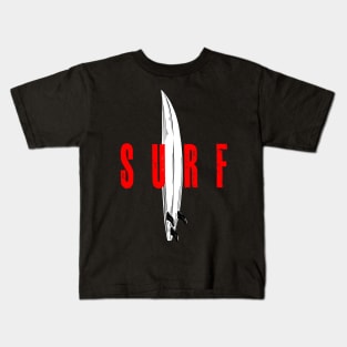 Vintage Surf Surfing Kids T-Shirt